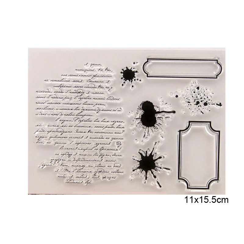 Antique text Clear Stamps New 2019 Scrapbooking Rubber Stamp Transparent Silicone Party card making stempel Paper Template | Дом и сад