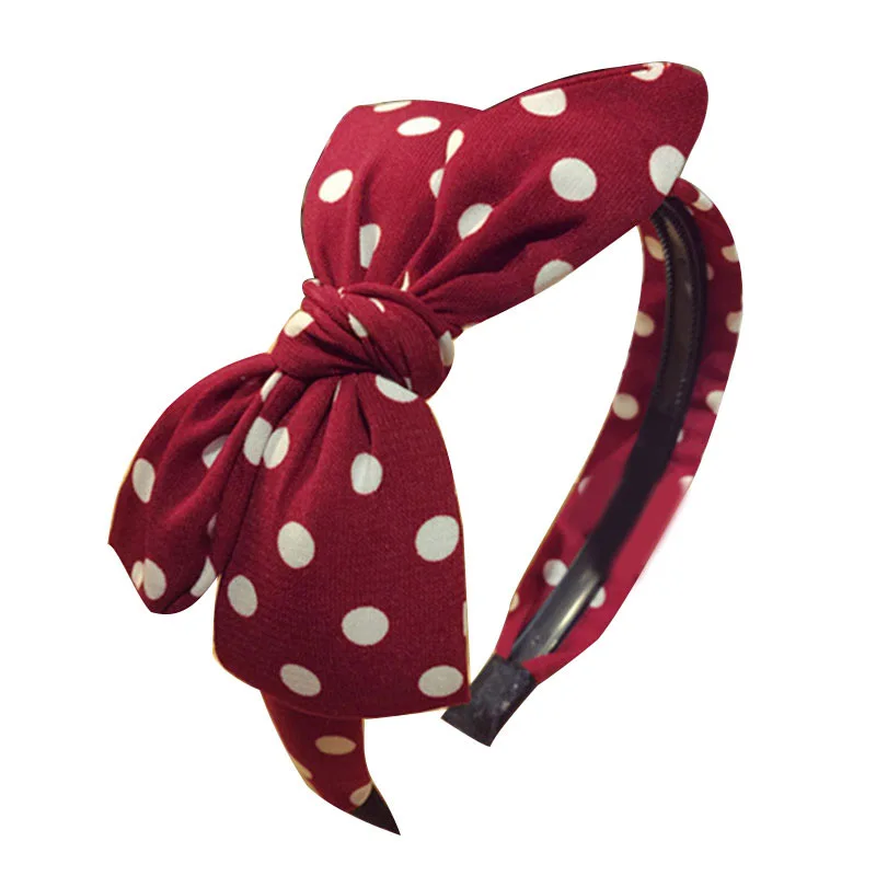 Ободок для волос в клетку с большим бантом аксессуар полоску зубцами широкими