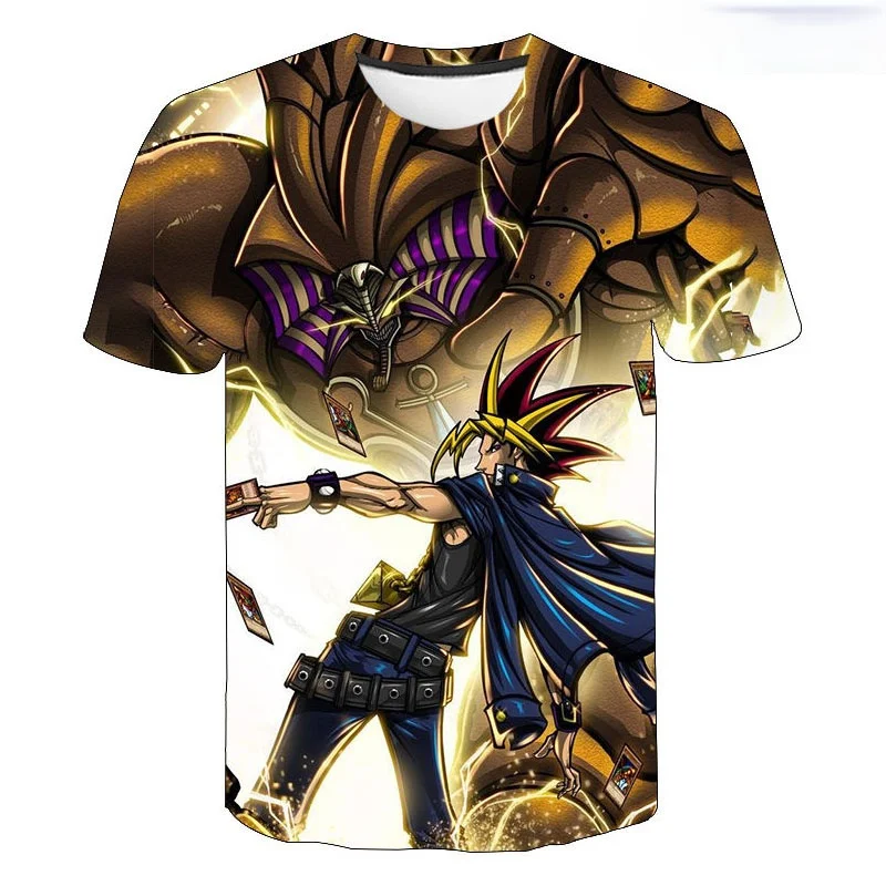 

2021 Summer Hot Sale Game Yu Gi Oh 3d Printed T-shirt Fashion Casual Hip-hop Harajuku Short Sleeve Round Neck Oversize Tops