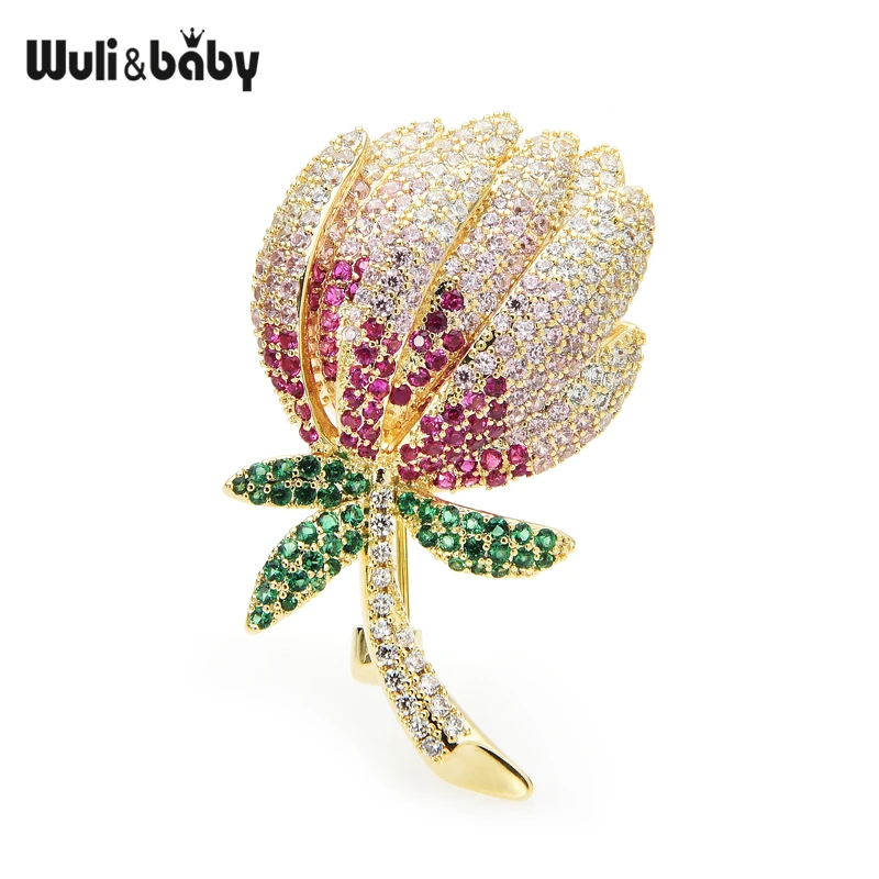 

Женская Брошь в виде маргаритки Wuli & baby, роскошная Чешская брошь в форме цветка стразы, брошь для свадьбы, банкета, офиса, Подарочные булавки