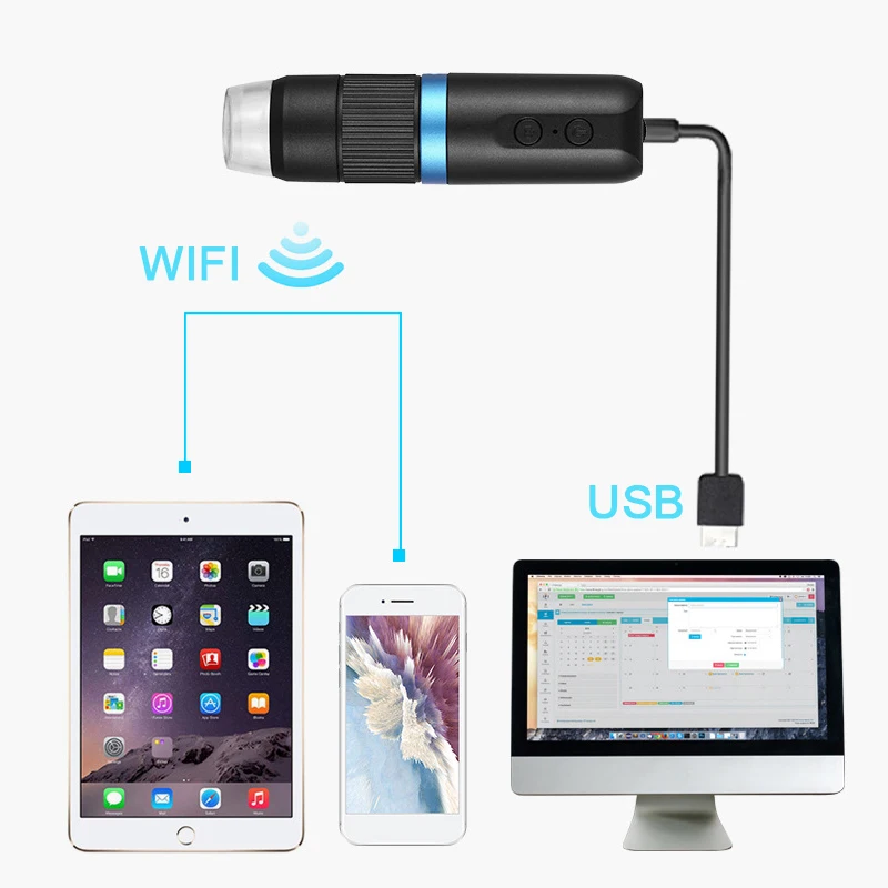 1000X зум Беспроводной Wi-Fi HD детский профессиональный электронный цифровой USB
