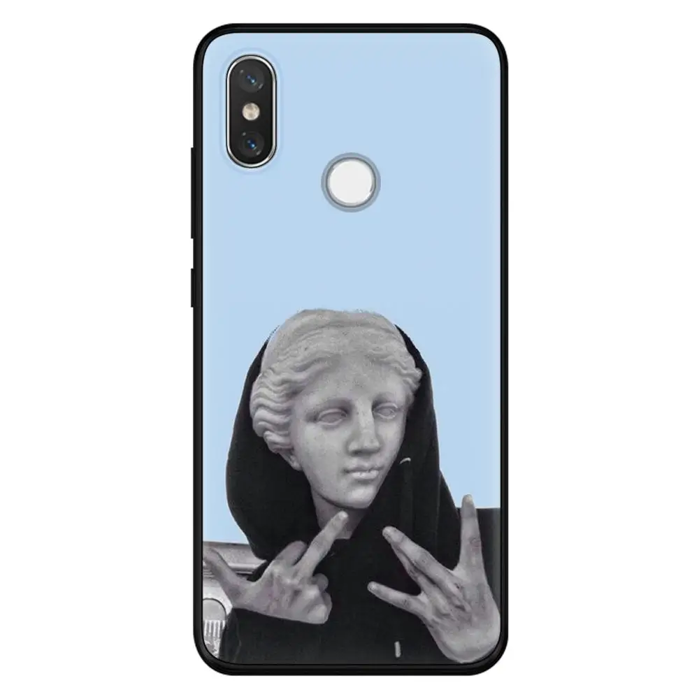 Силиконовый чехол s для Xiao mi Red mi Note 7 S2 5 Plus 6 3 3S Pro 4A 4X 5A 6A чехол для mi 9 8 Lite A3 CC9 CC9e sculpture Art Mona Lisa - Цвет: wns83
