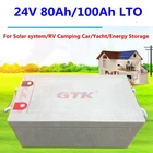 Мощный литиевый титановый аккумулятор LTO 24V 80Ah 100Ah для инвертора camper trolling motor solar energy storage + зарядное устройство 10A