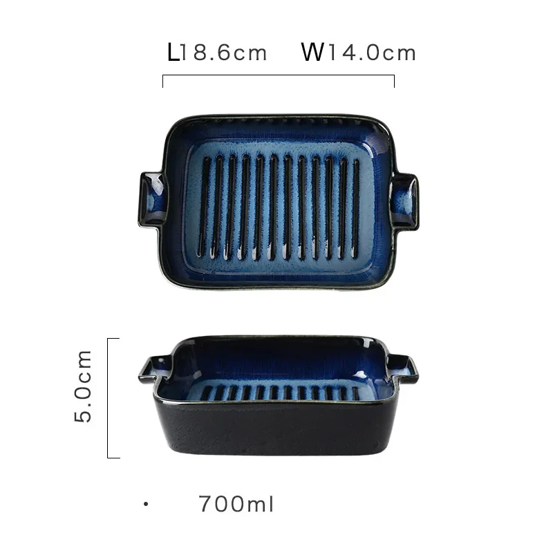 Керамический бинауральный противень для выпечки запеченное сырное блюдо