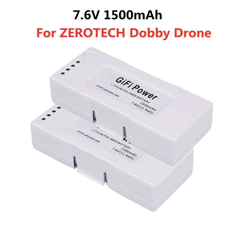 

7.6V 1500mah LiPo Upgrade Battery For ZEROTECH Dobby Selfie Drone GIFI Power Wb