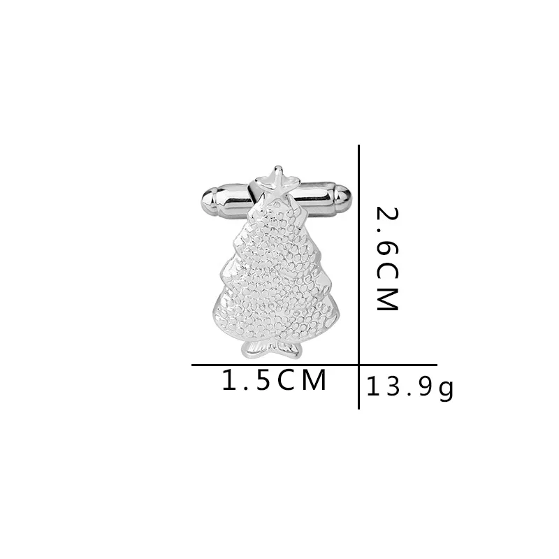 Рождественская елка запонки мужские для французских рубашек звенья ДИЗАЙН елки
