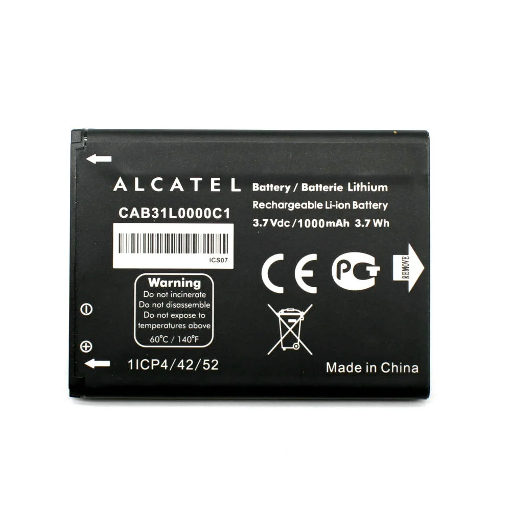 Высококачественный аккумулятор CAB31L0000C1 CAB31L0000C2 для Alcatel i808 TCL T66 A890 One Touch 282/813 890D