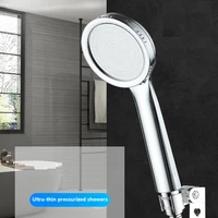 pressurized nozzle shower head high pressure water saving rainfall chrome abs removable bathroom accessories bathroom equipment