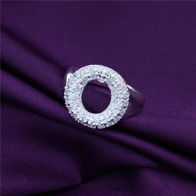 

925 Sterling Silver Jewelry Fashion Open Mouth Zircon Drill O Man Woman's Classic Clothes With Gifts CR075