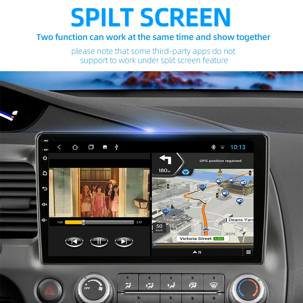 TS10 7862 Новый Android 10 0 Восьмиядерный DSP QLED Автомобильный мультимедийный для