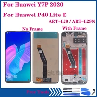 6 39 aaa for huawei p40 lite e lcd display touch screen digitizer assembly for huawei y7p 2020 art l28 l29 l29n lcd with frame