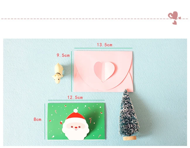 1 шт рождественские Санта Клаус мультфильм всплывающие открытки X-mas 3D Поздравительные открытки вечерние Пригласительные открытки счастливый год открытки спасибо