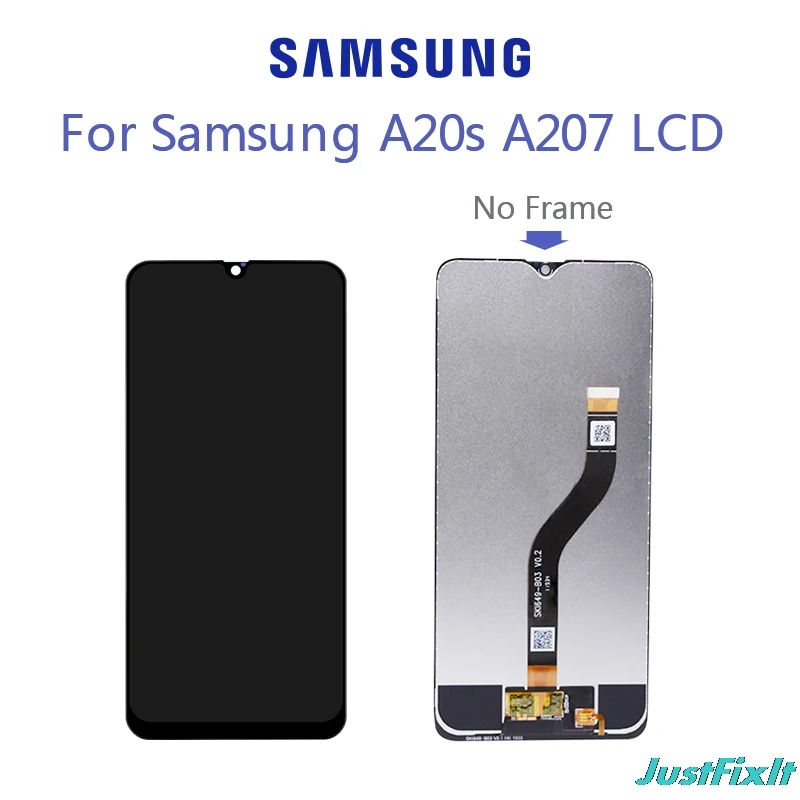Замена для Samsung A20s A207 SM A207F A2070 ЖК экран с сенсорным Sscreen 100% тест хорошая
