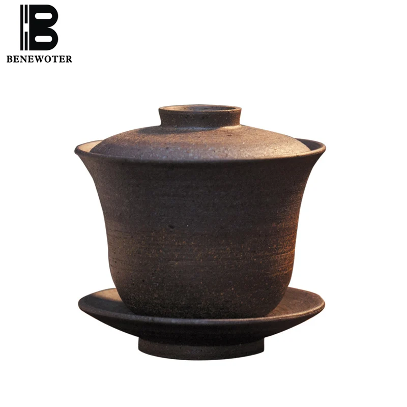 Природного сырья руды грубая Gaiwan ручной работы Керамика Турин чайный набор кунг