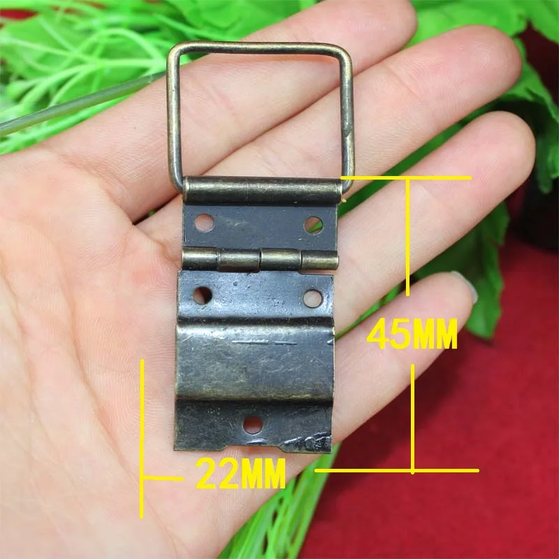 

Wholesale Bronze Tone Metal Cabinet Door Luggage Mini Hinge,5 Holes Decor,Furniture Decoration,22*45mm,200Pcs