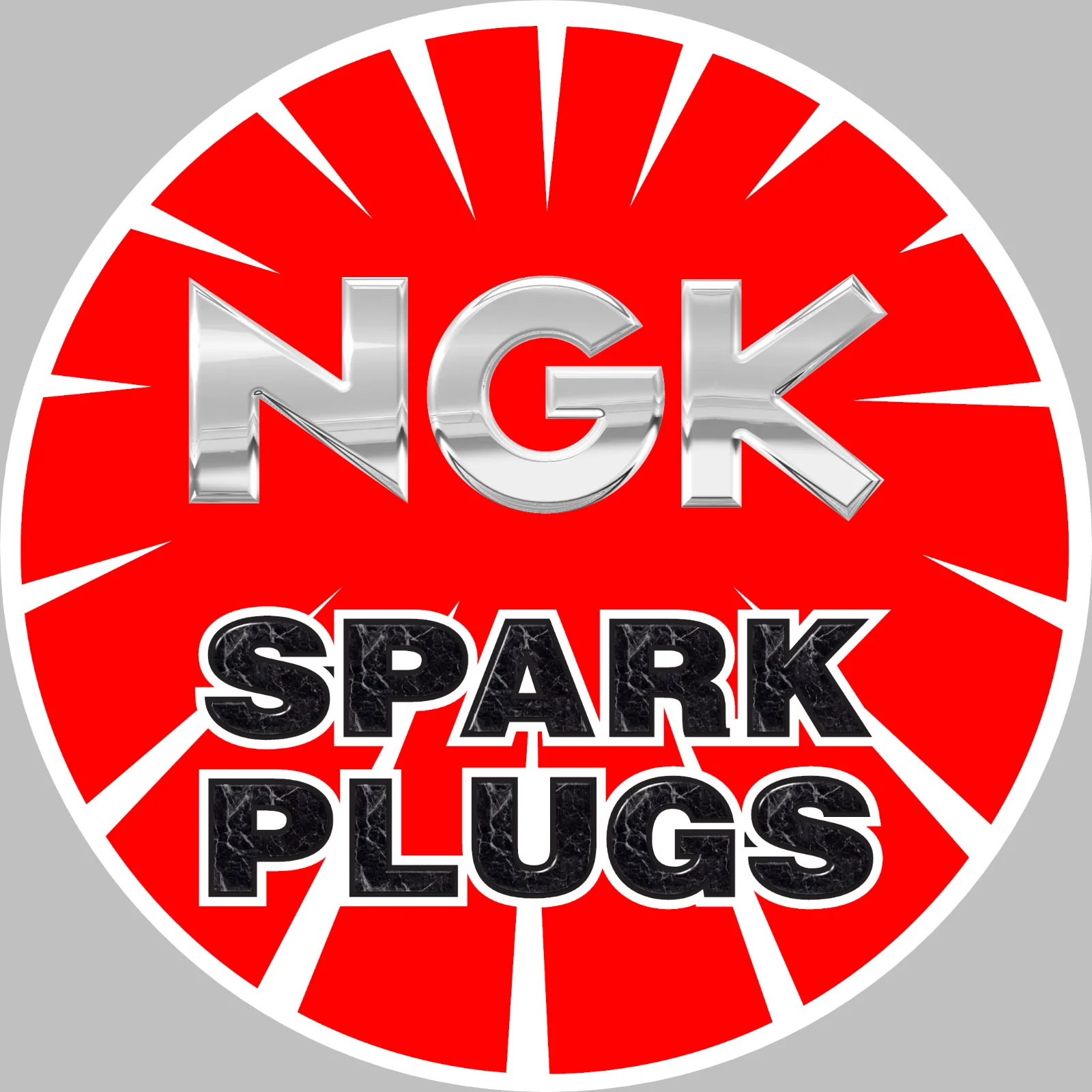 

Personality Car Sticker and Decals NGK Spark Plugs Decal Is Applicable To Racing, SUV, RV, Motorcycle, Wall, Window Sticker