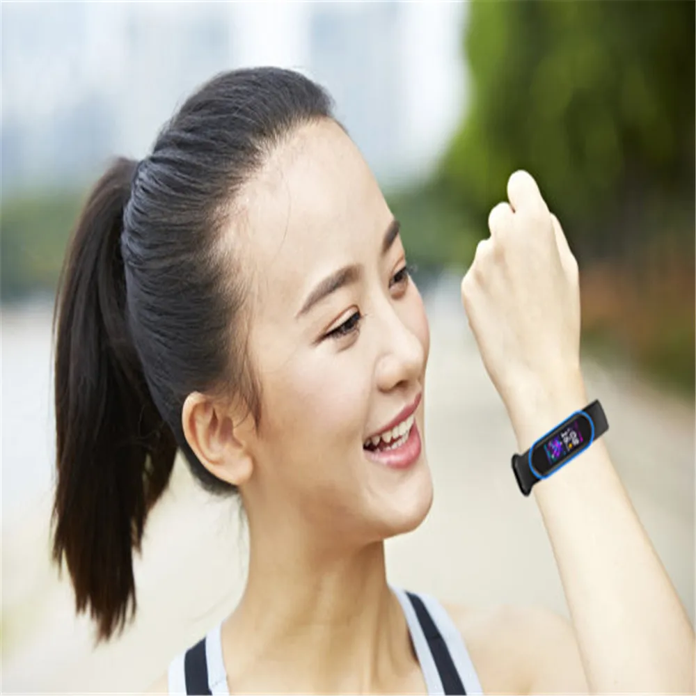 

Soft Silicone Wrist Strap For Xiaomi Mi Band 5,Colorful Wrist Strap For Mi Band 5 Smart bracelet Accessories
