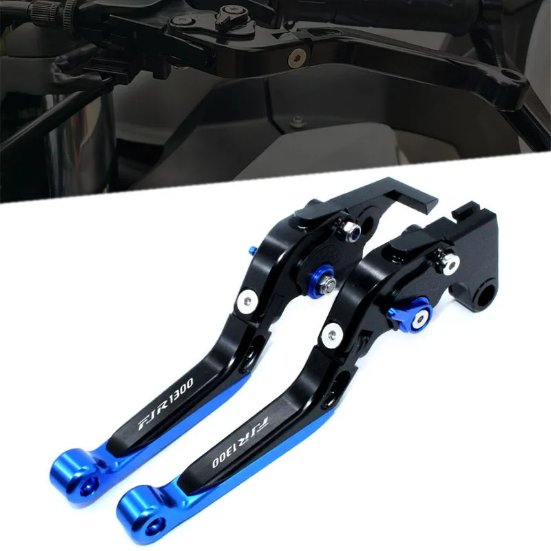 

With FJR1300 logo For Yamaha FJR 1300 2003 Motobike Brake Handle CNC Aliuminum Adjustable Motorcycle Clutch Brake Lever Handle