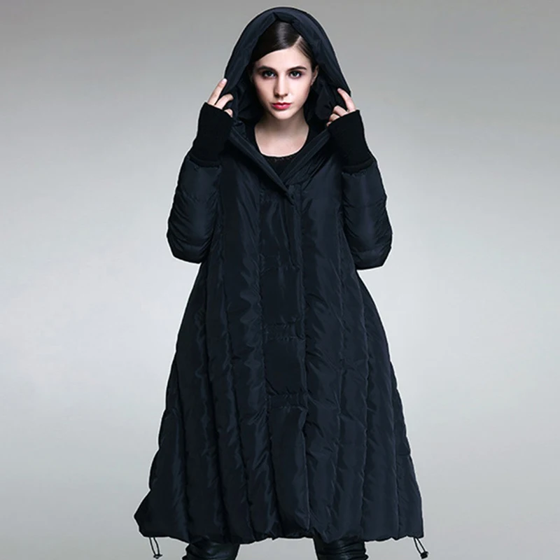 Женский однотонный пуховик с капюшоном Johnature Повседневная теплая куртка на белом