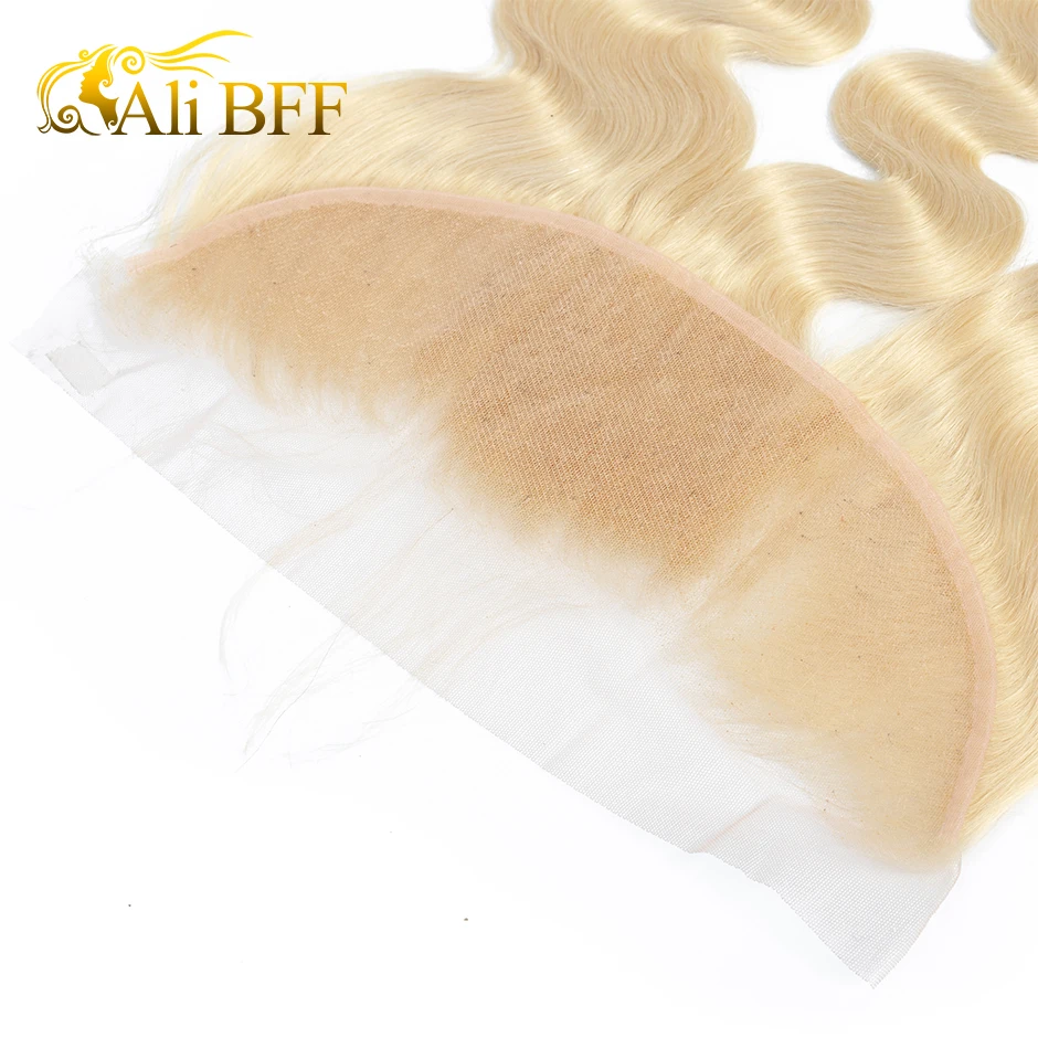 ALI BFF 613 Blonde bundle s с фронтальным бразильским объемным волном Remy человеческие волосы