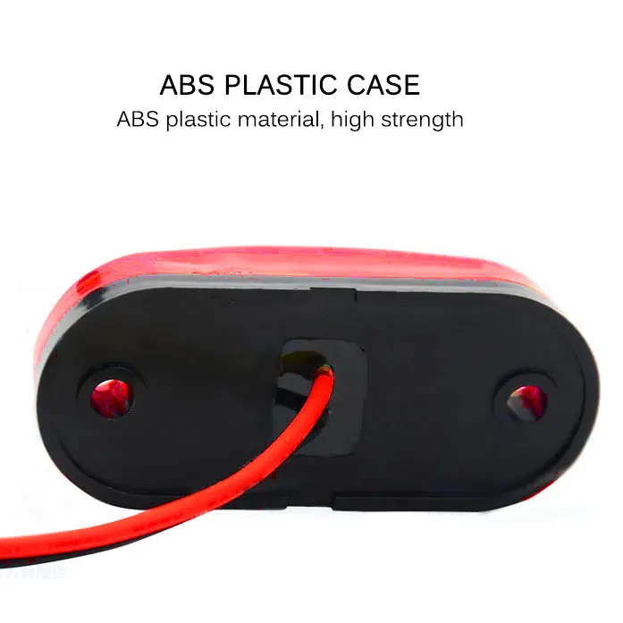 Красный 2 светодиода Боковой габаритный фонарь задний стоп-светильник для