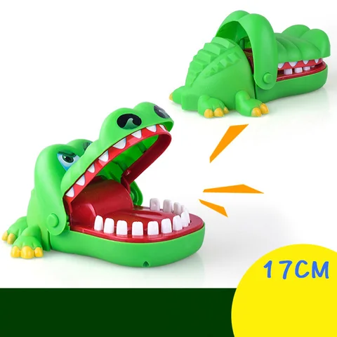 Счастливая удар вверх игрушки игрушка новизны Tricky пират игры для детей укус пальца с узором «крокодиловая собака подарок Семья Вечерние игры