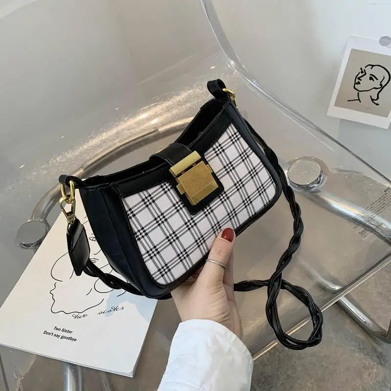 

Ladies Shoulder Bags New Fashion Type PU Leather High Quality Hot Sale Girls Diagonal Bag Lingge Casual Fashion Small Square Bag