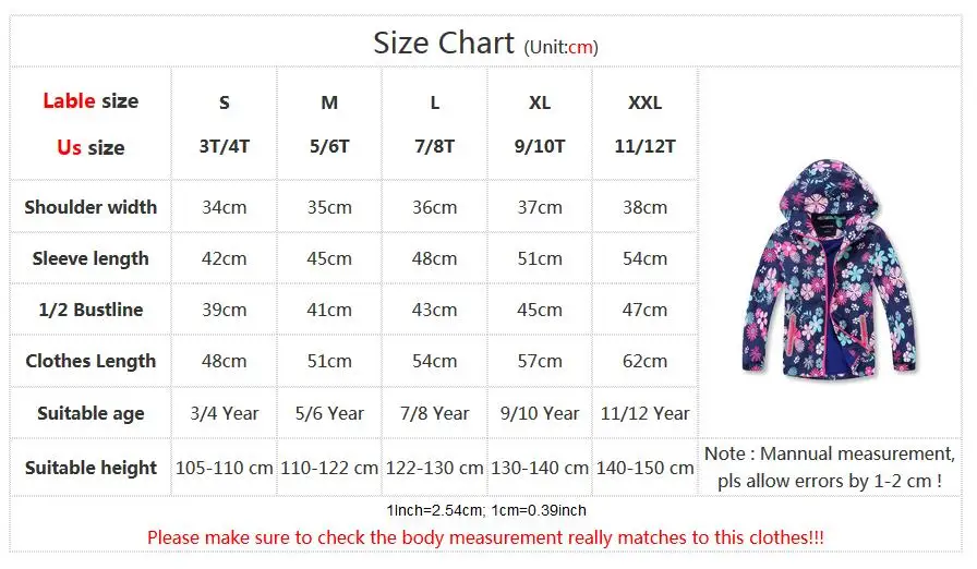 Waterproof Girls Jackets 2021 Winter Fashion Kids Girl Outerwear Windproof Hooded For Children's Polar Fleece Coats | Детская одежда