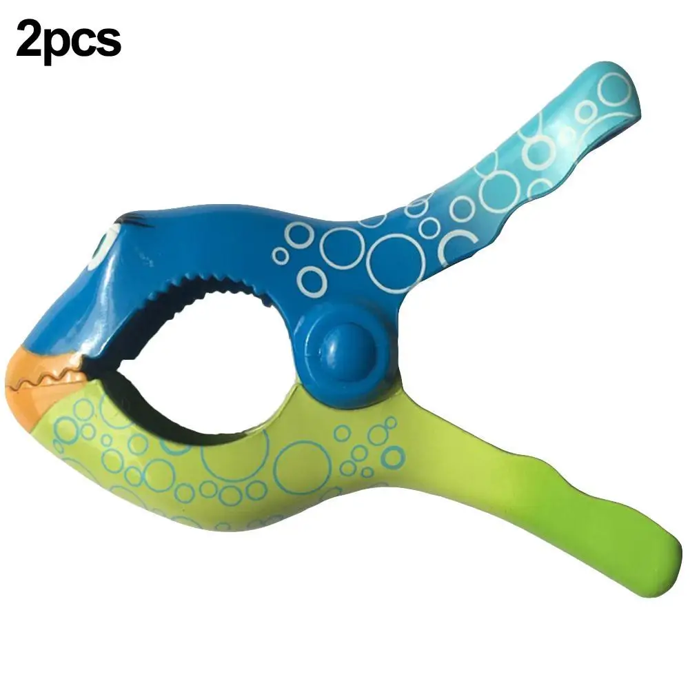 2 шт. мощный большой зажим для белья пляжного полотенца имитация рыбы пляжное