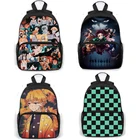 Рюкзак для девочек и мальчиков, школьный ранец с несколькими карманами для аниме-убийц демонов, Kimetsuno Yaiba, для подростков