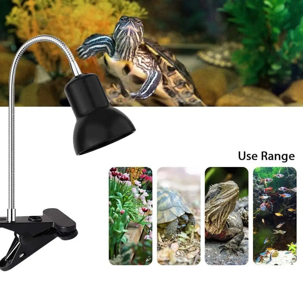 

Reptile Lamp Tortoise Heat Lamp pet accessorie UVA UVB Heat Spotlight Basking Lamp 360Degrees Rotating Infrared lamp For Reptile