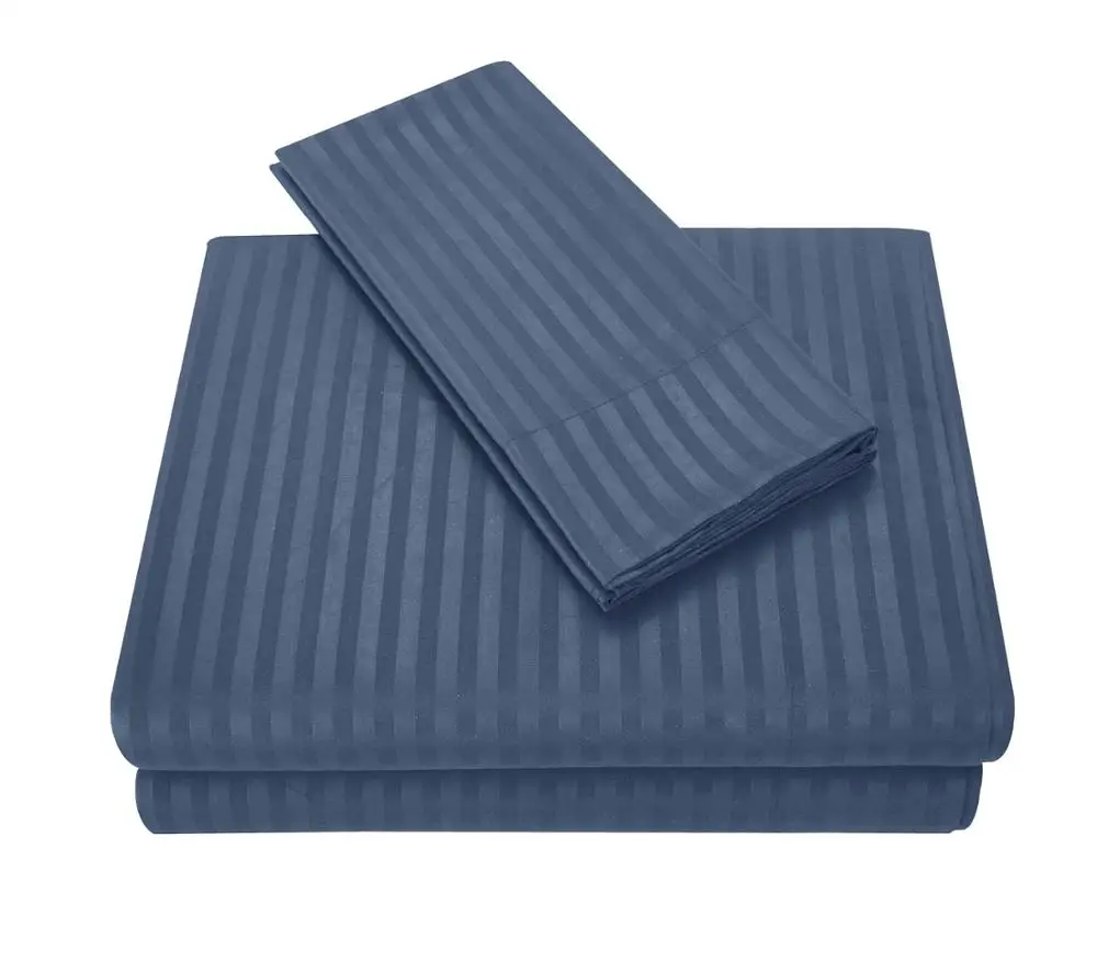 Комплект постельного белья в полоску однотонный атласный комплект пыльного