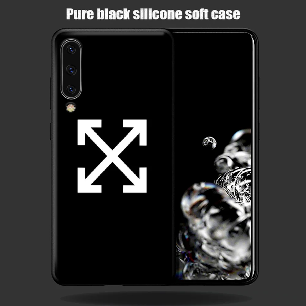 

Off Ow Brand Phone Case Cover For Samsung Galaxy A7 8 10 20 20e 21 30 30S 31 41 50 50S 51 70 71 91 black Etui Luxury Prime