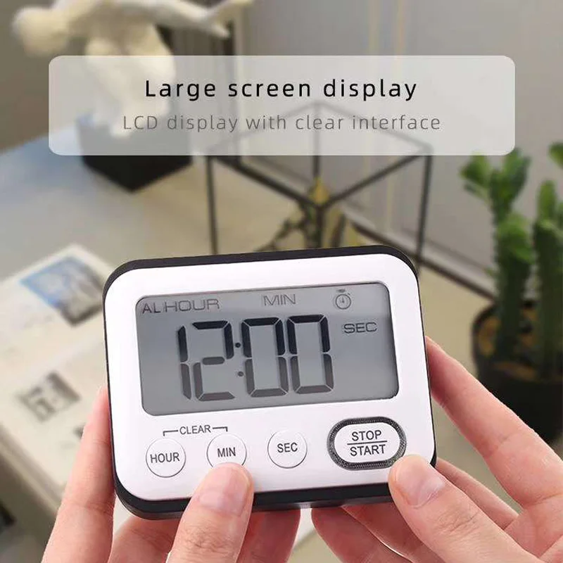 Домашний цифровой дисплей таймер кухня аудио напоминание мигающие