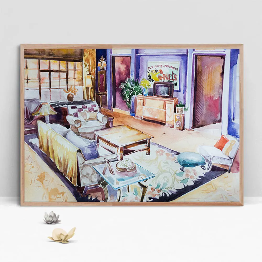 Home Decoration Friends Tv Show Canvas HD Prints Poster Paintings Wall Artwork Color Modular Picture for Living Room Framework | Дом и сад