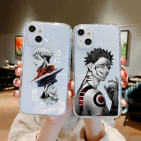 jujutsu kaisen phone case clear transparent for iphone 11 12 13 mini pro xs max 8 7 6 6s plus x 5s se xr 2020