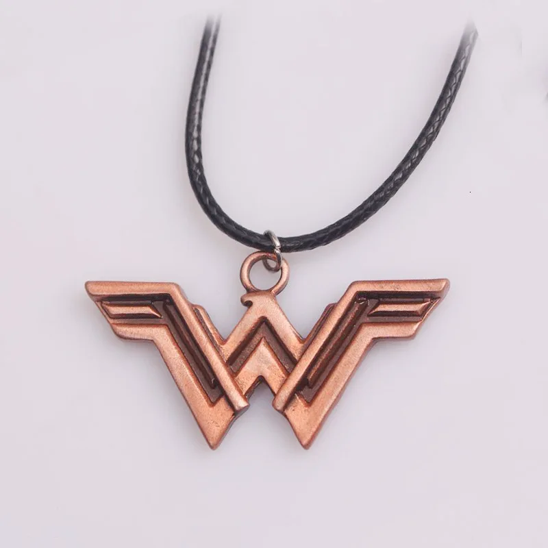 Модные DC Super hero чудо женщина Hero ” “ Супергерл сплав ожерелье с подвеской подарок