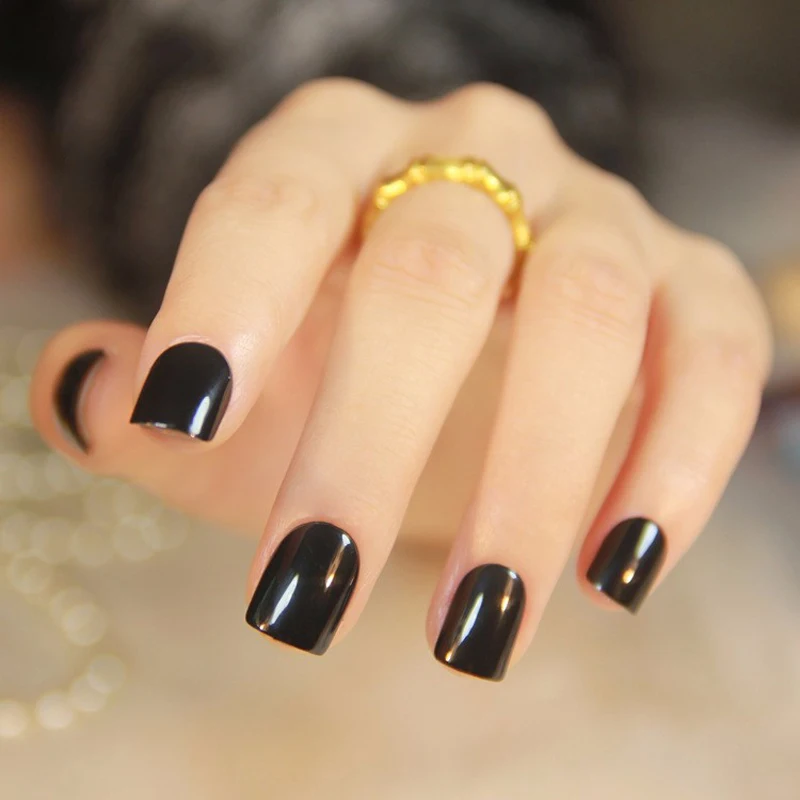 Модные накладные гели для ногтей набор из 24 шт. накладных ногти с полным