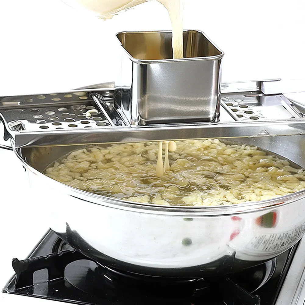 Тестер Ручной из нержавеющей стали для теста кухонный скребок лапши сделай