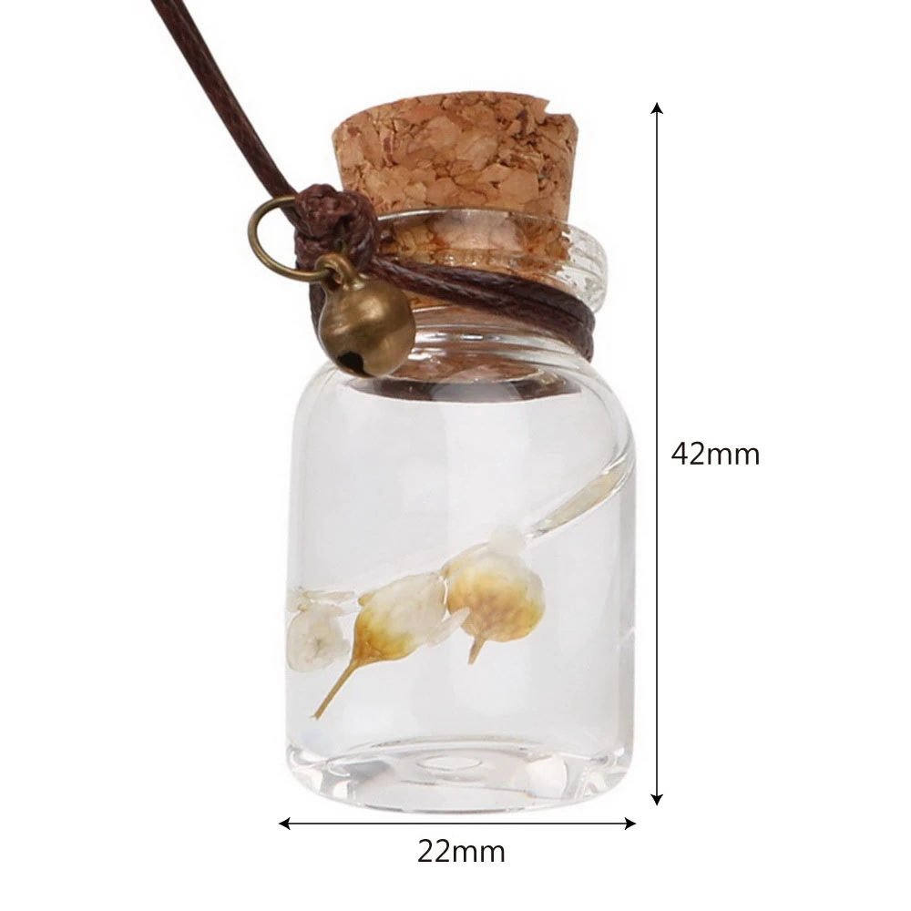 

Car Perfume Bottle Auto Rearview Mirror Pendant Air Freshener Empty Hanging Bottle Car Ornament For Essential Oils with Flower