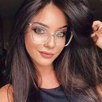 lady cat eye glasses frames for women sexy oversized metal frame brand designer optical eyeglasses fashion eyewear 2022