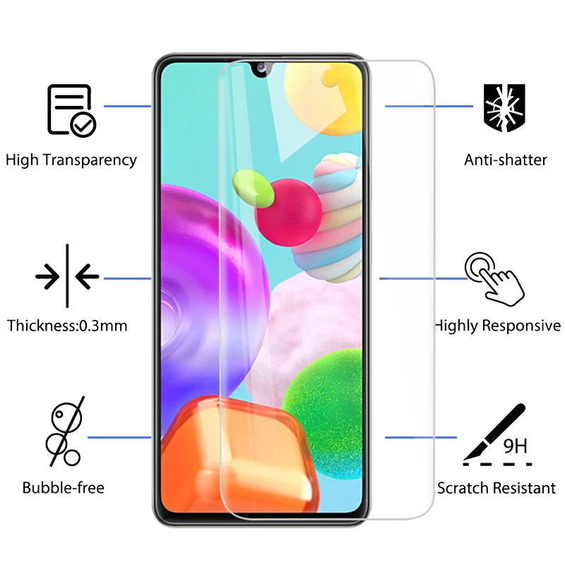 Защитное стекло для samsung galaxy a41 a32 a52 a72 a51 a11 a12 a21s 3 шт. | Мобильные телефоны и