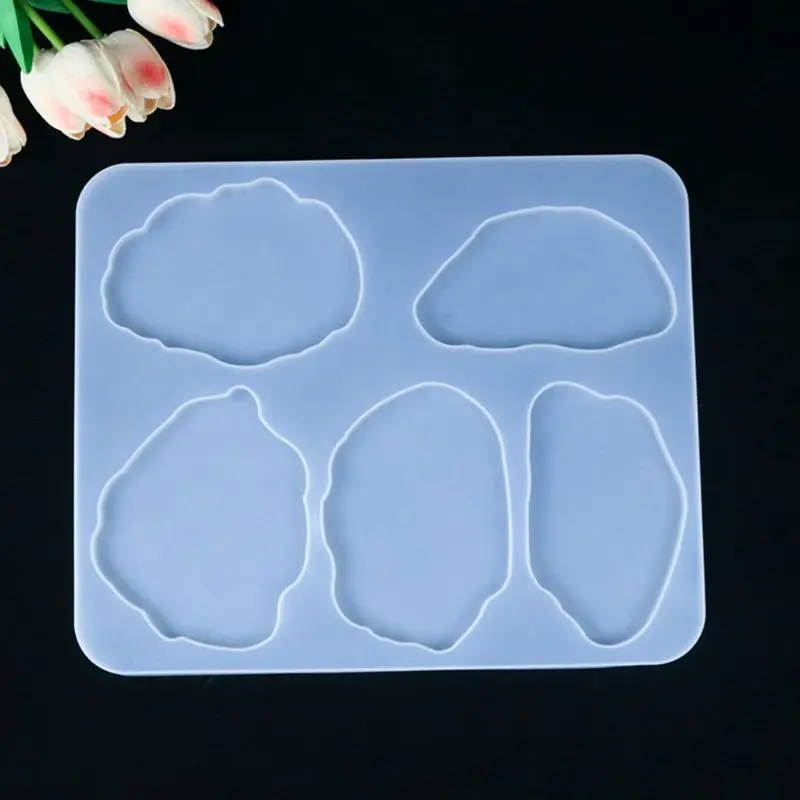 

Crystal Epoxy Resin Mold Coaster Cup Mat Casting Silicone Mould DIY Crafts Table Decoration Jewelry Making Tool