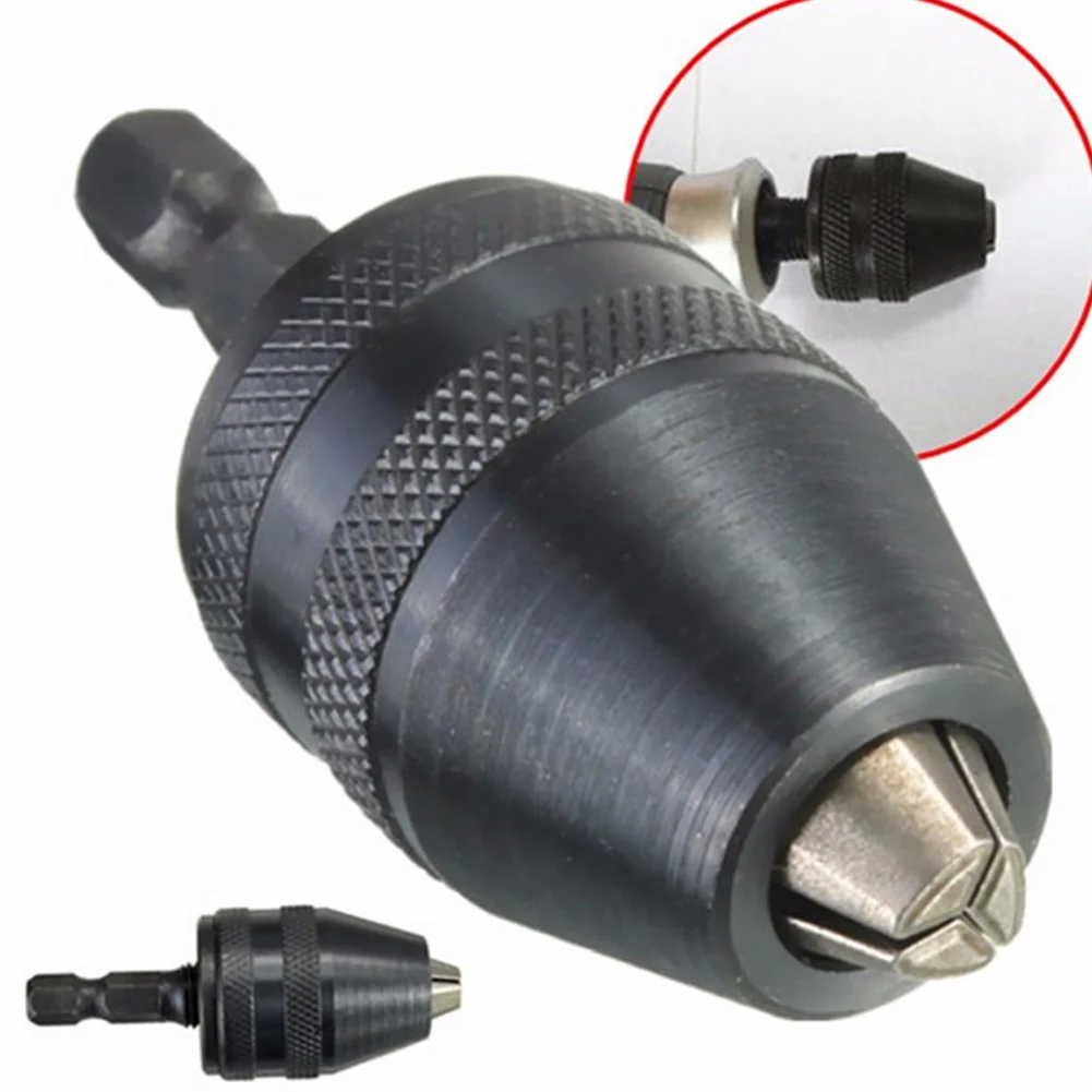 

Universal Drill Chuck Quick Change Self Centering Hinge Hex Shank Accurate Accessories Clamping Three Jaw Electric Grinder