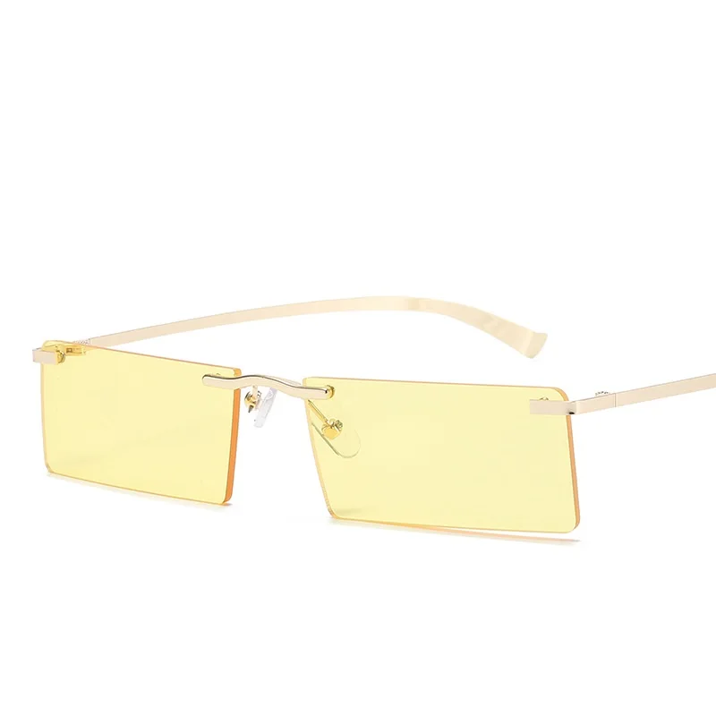 

Hip Hop Rimless Sunglasses For Women Luxury Designer Glasses Men Women Eyeglasses Trendy Oculos Rimless Sun Glasses 2021 Eyewear