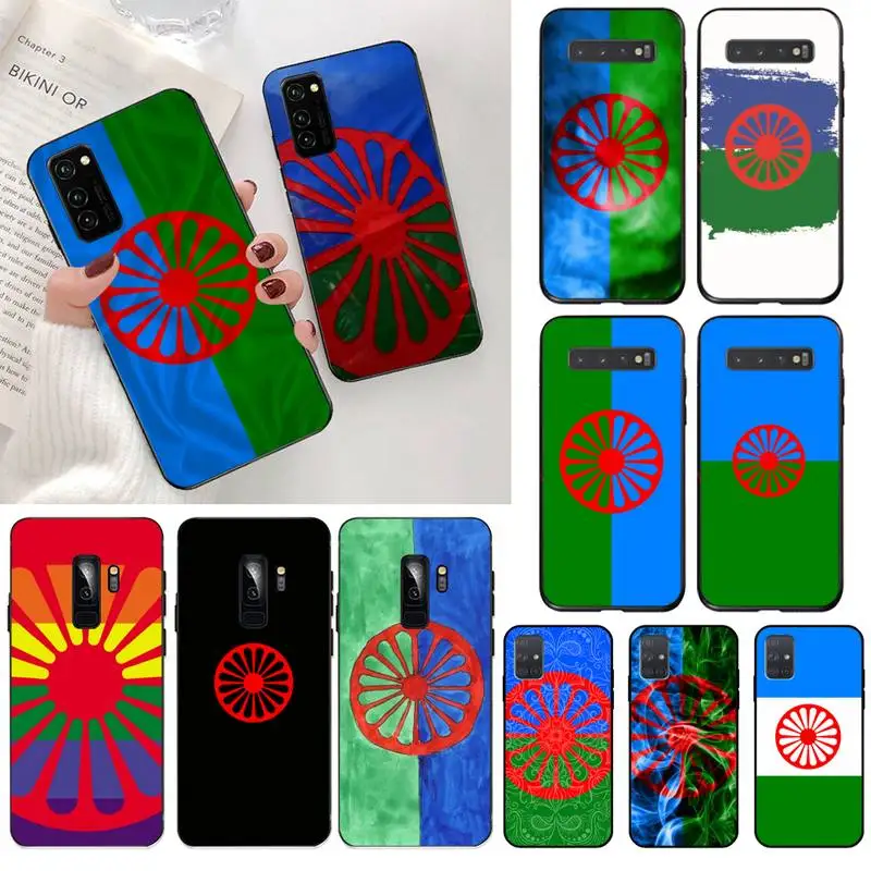 

HPCHCJHM Gypsy Romani Roma Flag Phone Case Capa for Samsung S20 plus Ultra S6 S7 edge S8 S9 plus S10 5G lite 2020