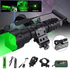 T20 Тактический Масштабируемые Светильник XM-L T6, цвета: красный, зеленый, хищник Охота Фонари 400 ярдов светодиодный регулируемый фокус винтовка пистолет светильник