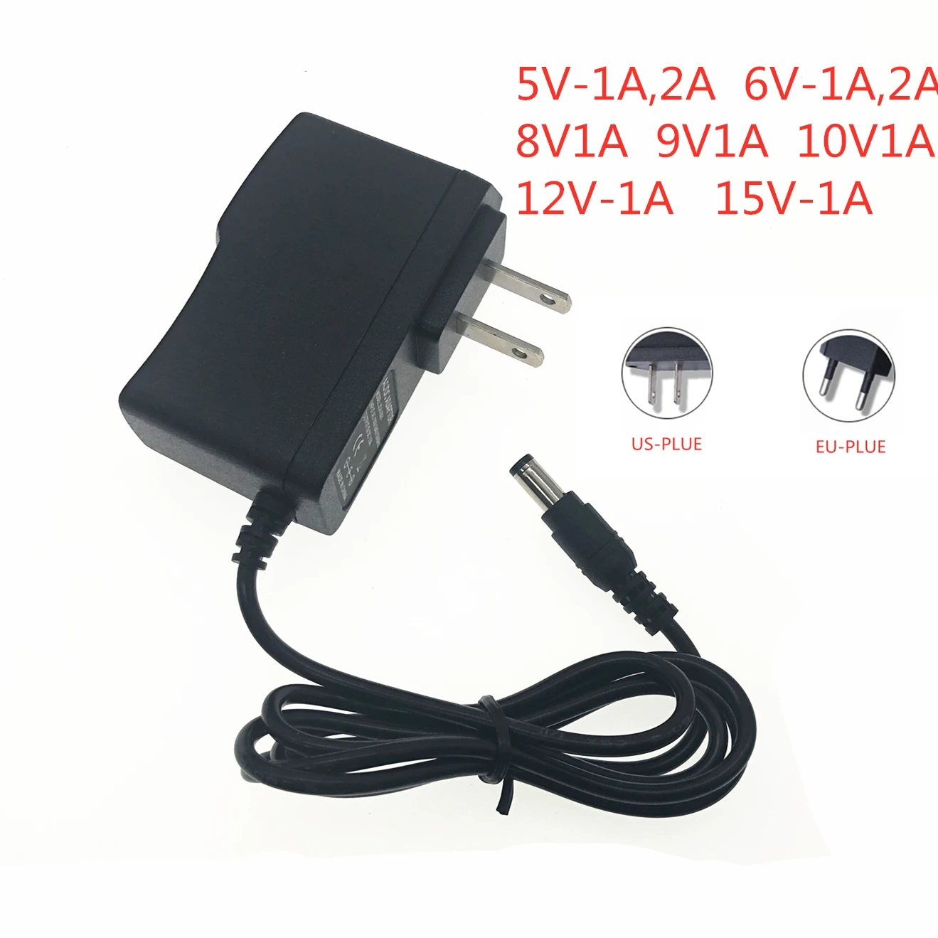 AC 110-240V DC 5V 6V 8V 9V 10V 12V 15V 1A 2A 3A универсальный ЕС штепсельный адаптер питания зарядное устройство адаптер для Светодиодный светильник US