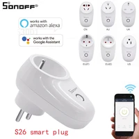 sonoff s26 wifi smart plug wireless smart socket smart home switch compatible with google home alexa ifttt