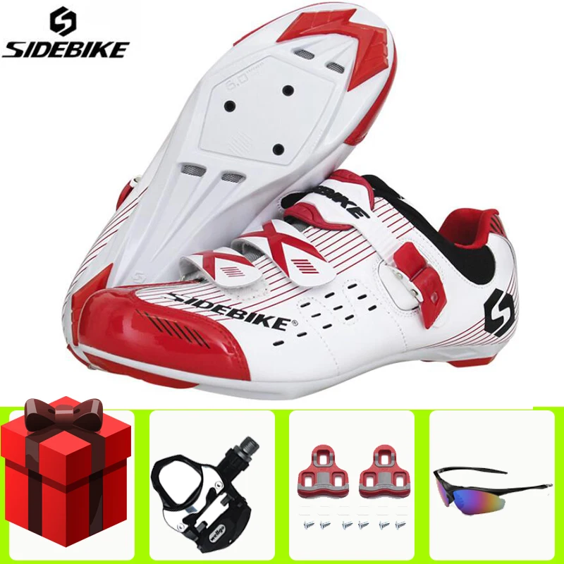 add all SIDEBIKE/Мужская обувь для велоспорта; комплект с педалью; sapatilha ciclismo; обувь для гоночного велосипеда; самоблокирующиеся велосипедные кроссовки; спортивная профессиональная обувь - Цвет: add all